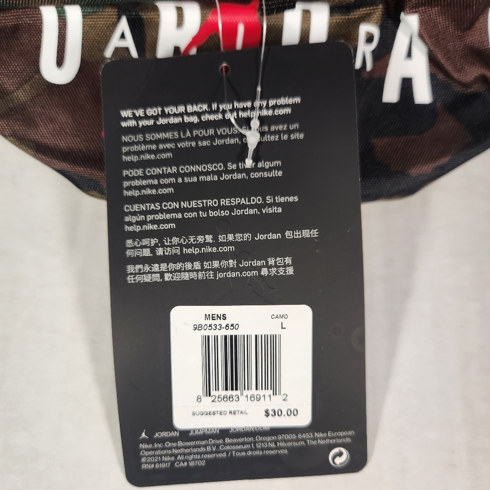 NWT Men's Jordan Crossbody Bag - Picture 3 of 7